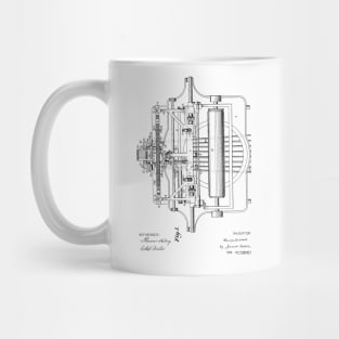 Typewriter Vintage Patent Hand Drawing Mug